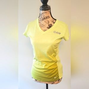 NIKE Dry fit top size S Neon yellow